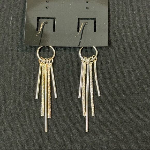 Fashion Silver & Gold Toned Large drop Shaped Dangle Earrings Fish Hook
… - Picture 5 of 5